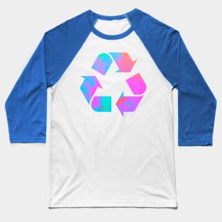 Colorful Recycle Logo Baseball T-Shirt